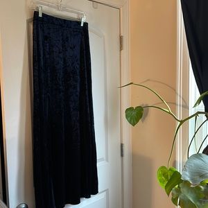Crushed Velvet Maxi Skirt
